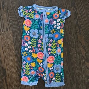 Little Sleepies Blue Floral Kids Pajamas